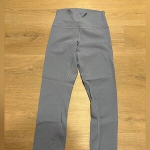 Lululemon wunder under high rise right 25”, chambray, SIZE 4